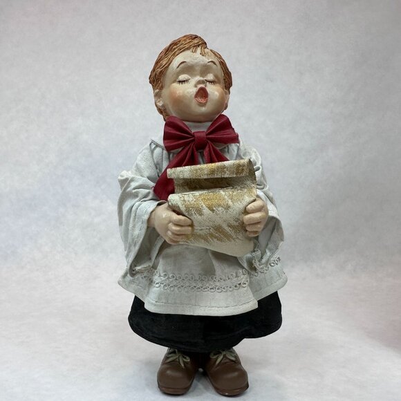Kurt Adler Santas World Vintage Fabric Mache Choir Boy Christmas Decor in Box 7" - Picture 2 of 14